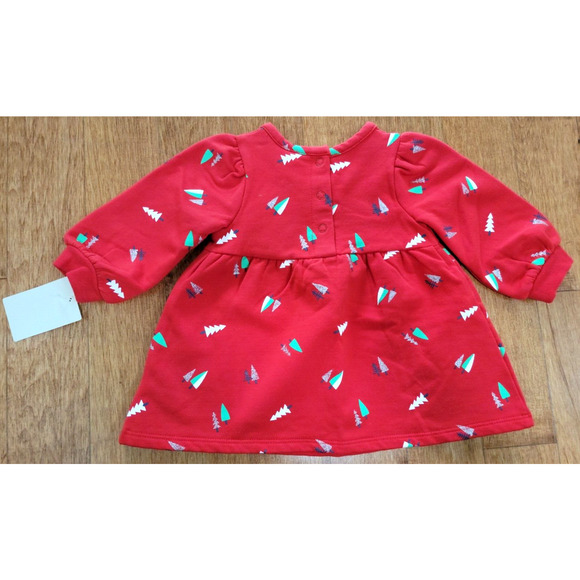 Tucker + Tate Baby Girl 3 Months Christmas Tree Holiday Printed Sweater Dress - Picture 5 of 8